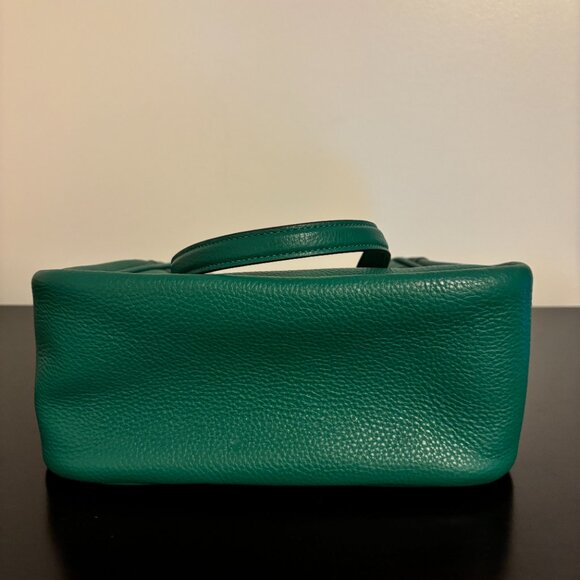 Coach Cammie Green Leather Chain Bucket Shoulder Bag - Picture 6 of 9